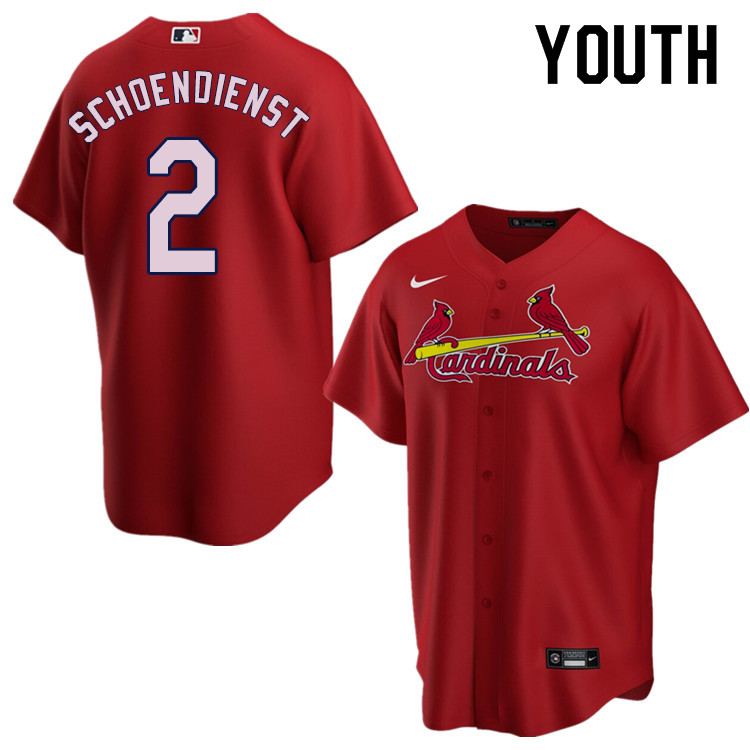 Nike Youth #2 Red Schoendienst St.Louis Cardinals Baseball Jerseys Sale-Red